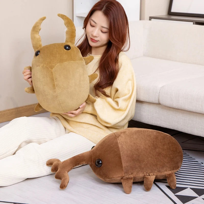 Cute Plush Bug Pillow (50cm) – Adorable Kawaii Beetle-Inspired Stuffed Animal Cushion for All Ages