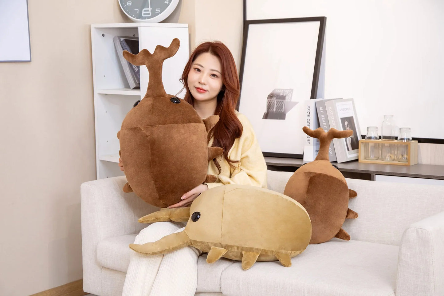 Cute Plush Bug Pillow (50cm) – Adorable Kawaii Beetle-Inspired Stuffed Animal Cushion for All Ages