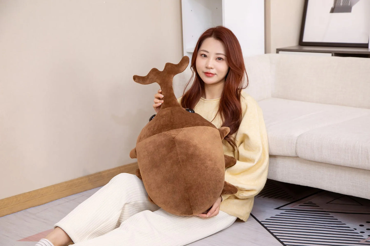 Cute Plush Bug Pillow (50cm) – Adorable Kawaii Beetle-Inspired Stuffed Animal Cushion for All Ages