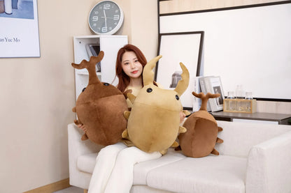 Cute Plush Bug Pillow (50cm) – Adorable Kawaii Beetle-Inspired Stuffed Animal Cushion for All Ages