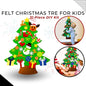 31-Piece DIY Felt Christmas Tree Kit for Kids - Creative Xmas Wall Decor with Handcraft Ornaments, Easy to Assemble, Safe & Fun