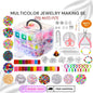 DIY 4655pcs Bead Bracelet & Necklace Kit | Multicolor Jewelry Making Set | Children's Creative Craft Gift | High-Quality Acrylic Beads