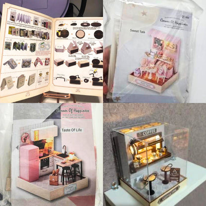 Sakura Noodles Shop Miniature Dollhouse DIY Kit - Cosy Corner Diorama with Light, Exquisite Craftsmanship, Perfect for Hobbyists