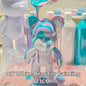 DIY Painting Bear Sculpture 23 CM - White Customisable Vinyl Figurine for Home Decor, Unique Handmade Art Project, Fluid Paint Ready